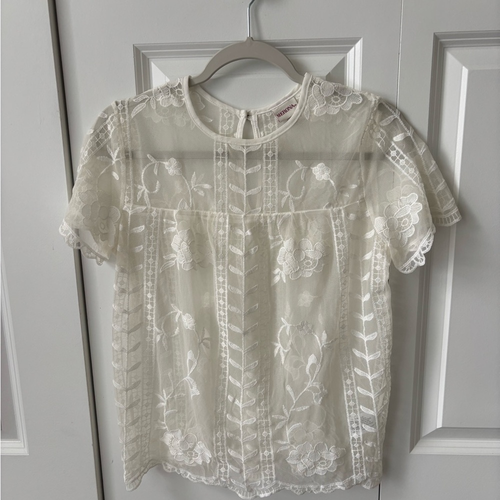 Elegant White Lace Blouse